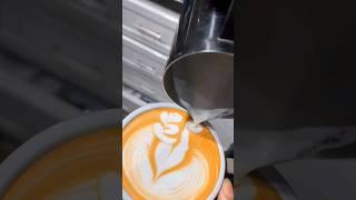 tulips Swan latte art #viral #shorts