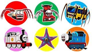 Spin Wheel Kereta Api Eater, Choo Choo Charles, Bus Eater, Timothy Train, Starro, Kereta Thomas