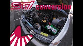 V.5 STi swap into a '00 Subaru Impreza 2.5RS - wiring and test drive