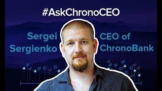 ChronoBank CEO Sergei Sergienko answering questions