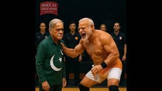 Pakistan vs India war in 10 seconds #india #pakistan #modi #memes #viral #funny #boxing #fight