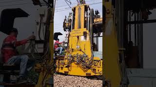 Railway track change machine #railway #raiwayexam