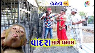 વાંદરા ની ધમાલ | Vandara ni dhamal | Gagudiyo And Tihlo | Gujarati Comedy | Gagudiya ni Comedy |2021