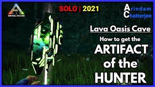 Ark Center - SOLO ARTIFACT OF THE HUNTER On FOOT from Lava Oasis Cave (Easiest Way) - S2E187