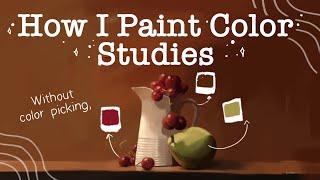 COLOR isn't HARD || How "I" Paint Digital Color Studies And Trained My Eyes To See Color