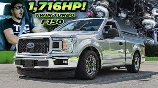 1716HP 4WD Coyote F-150 FIRST ALL OUT PULLS! (INSANE 60-130MPH)