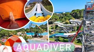 All Waterslides at Aquadiver Platja d’Aro 2024! | Great Waterpark at the Costa Brava