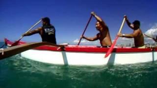 Canoe Surfing at Outrigger Canoe Club