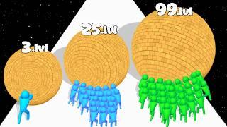 Rescue Push 3D Full Gameplay COLLECTED ALL Maximum Level Push Harder Run (Math Games, 3D Run)