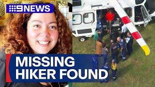 Missing hiker found alive | 9 News Australia