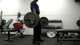 BK deadlifting 275lbs for 13 10-30-08