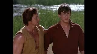 William Smith y Marc Singer en la serie "El Planeta de los Simios" 1x02 "Gladiadores" en 1974.