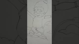 Lord Bal Hanuman  Pencil Drawing Easy  Jai Hanuman #short#drawing#hanuman #viral# #hanumandrawing