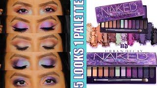 5 LOOKS 1 PALETTE | NEW! URBAN DECAY NAKED ULTRAVIOLET | MagdalineJanet