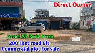 Direct Owner Main Road Commercial Plot for sale || 70k Rental Income ||