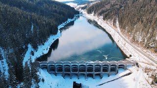 Flying through a Dam in Germany! LINACHTALSPERRE