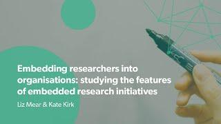 Methodological insights: Liz Mear and Kate Kirk