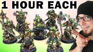 High Quality Speed Paint™ copying artworks! Nurgle Death Guard Kill Team