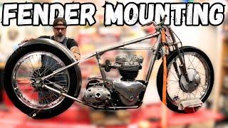 How to Mount A Motorcycle Fender! / BORN FREE 16