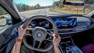 2024 BMW 750e xDrive - POV First Drive (Binaural Audio)