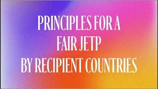 Principles for a Fair JETP