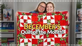 December's Quilt of the Month | Easy Shoo Fly Quilt!