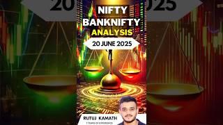 Nifty & BankNifty Analysis-20 June 2025 #stockmarket #nifty #banknifty #optiontrading #intraday