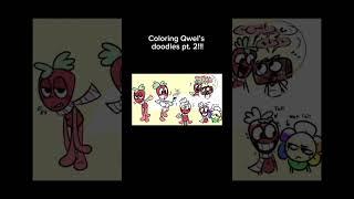 Coloring Qwel’s Doodles Pt. 2!!!!! #dandysworld #roblox #ibispaintx