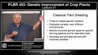 plbr403 - Genetic Improvement of Crop Plants - Lecture 1