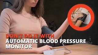 Mistakes in using the blood pressure monitor. How not to use