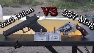 9x25mm Dillon VS 357 Magnum (Ballistics Gel Test)