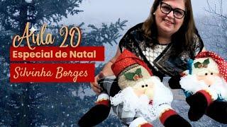 Aula 20  Especial de Natal Silvinha Borges: "Enfeite de Papai Noel DIY"