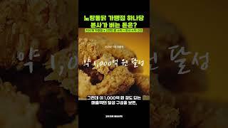 노랑통닭 가맹점 하나당 본사가 버는 돈은?