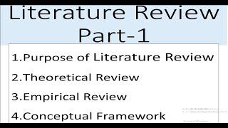 Chapter Two | Literature Review | Theoretical Review | Empirical Review | Part-1