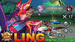 Can't Escape! Ling Deadly Carry - Top 1 Global Ling by Mika. - Mobile Legends