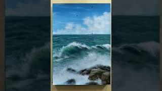 Sea oil painting