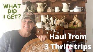 3 Thrifting trips in one week ~ what amazing things did I find?