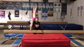 Alaina Grace Back Handspring on Beam 4/2/2018