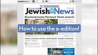 How to use the new Cleveland Jewish News e-edition