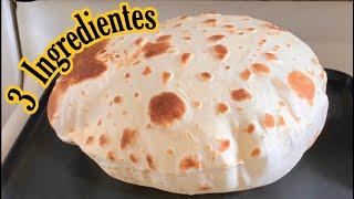 Tortillas de harina con 3 ingredientes suaves faciles y deliciosas!!