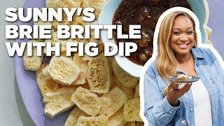 Sunny Anderson's Easy Brie Brittle with Fig Dip | The Kitchen | Food Network