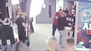 CM PUNK/JACK PERRY ALL IN BACKSTAGE FIGHT FOOTAGE 