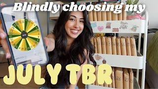 Blindly picking my July TBR  All the books I want to read in July 