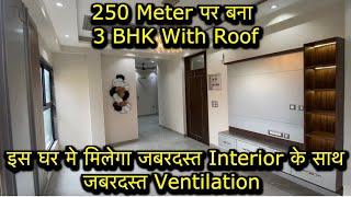 Indirapuram Luxurious 3 BHK with Roof Flats Ready to Move in | Good Ventilation & Best Interior