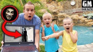 Game Master Hacks Our House! Caught On Camera at Smart Mansion!!!