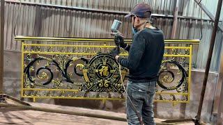 The Man Crafts Cast Aluminum into Super Beautiful Works of Art from Start to Finish