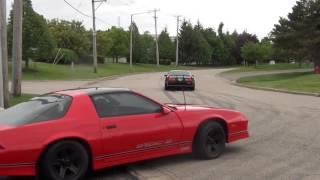 Thirdgen camaro burnouts getting sideways