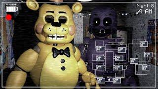 FNAF 2 in REAL TIME ll Purple Guy vs Golden Toy Freddy SFM Animation (fanmade)