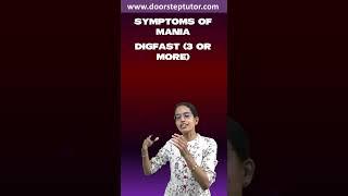 Symptoms of Mania: Acronym - DIGFAST (Manic Depressive / Bipolar Disorder) | Psychology