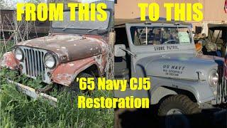 '65 Navy Jeep CJ5 Walk Around